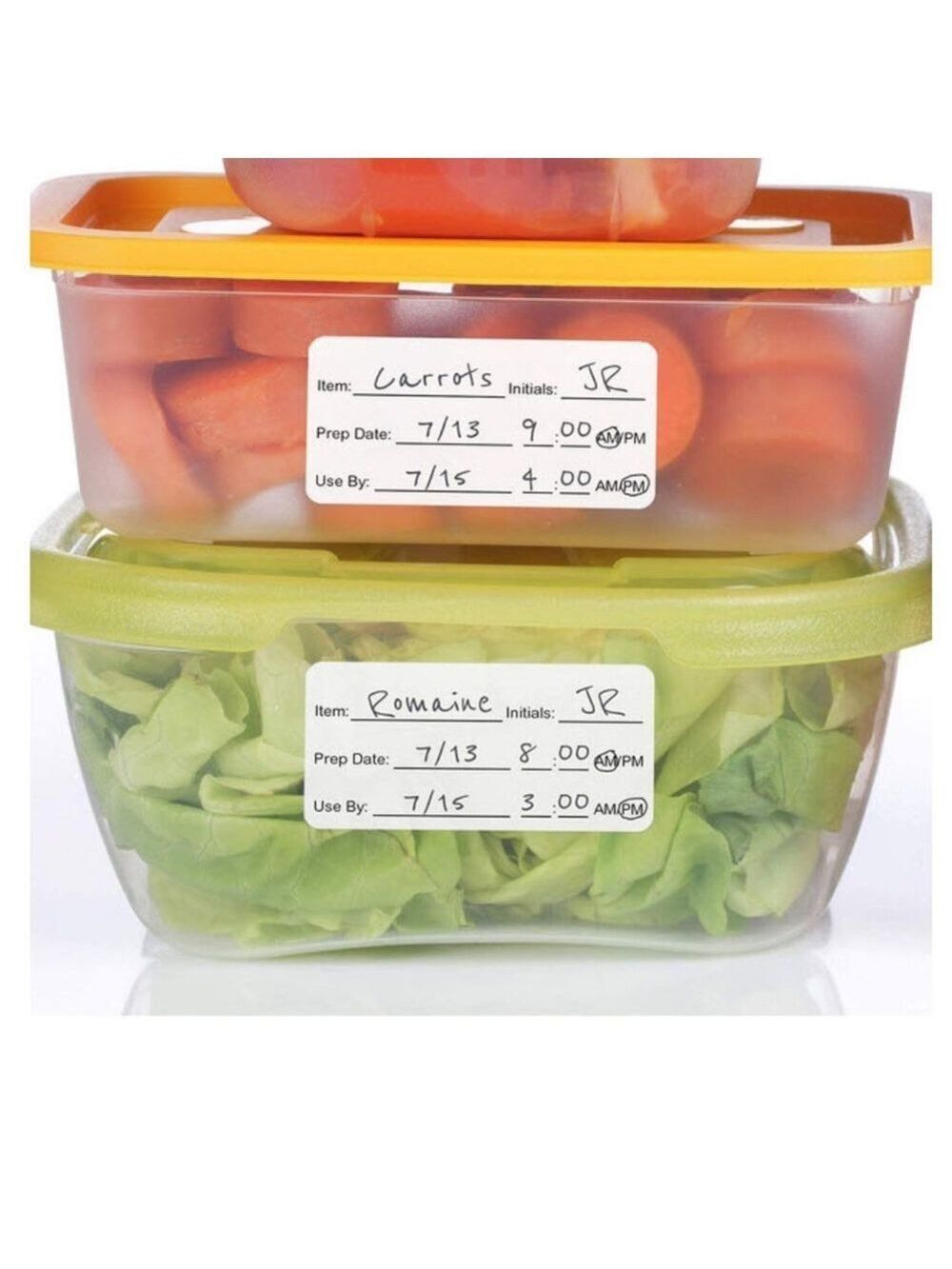 500 food meal prep dissolvable sticker labels